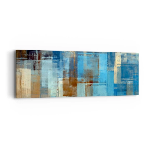 Bild auf Leinwand - Leinwandbild - Durch den blauen Schleier - 90x30 cm