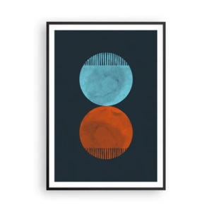 Poster in einem schwarzem Rahmen - Nur Geometrie? - 70x100 cm