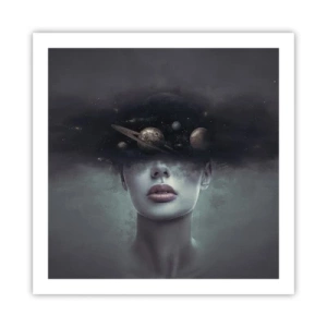 Poster - Und die Planeten spielen verrückt ... - 60x60 cm