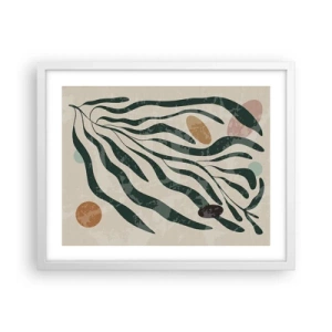 Poster in einem weißen Rahmen - Im Grünen - 50x40 cm