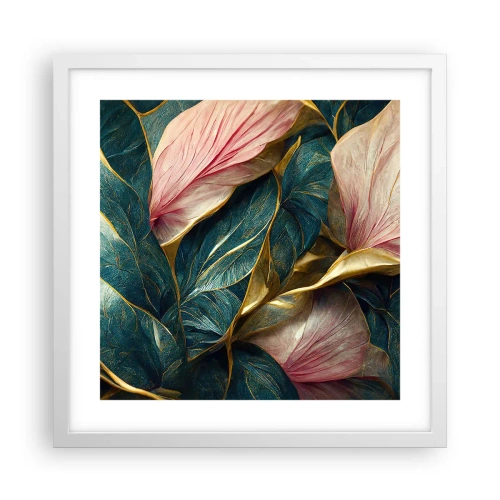 Poster in einem weißen Rahmen - Natürliche Eleganz und Stil - 40x40 cm