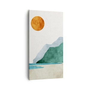 Bild auf Leinwand - Leinwandbild - Landschaft, wie sie sein sollte - 55x100 cm