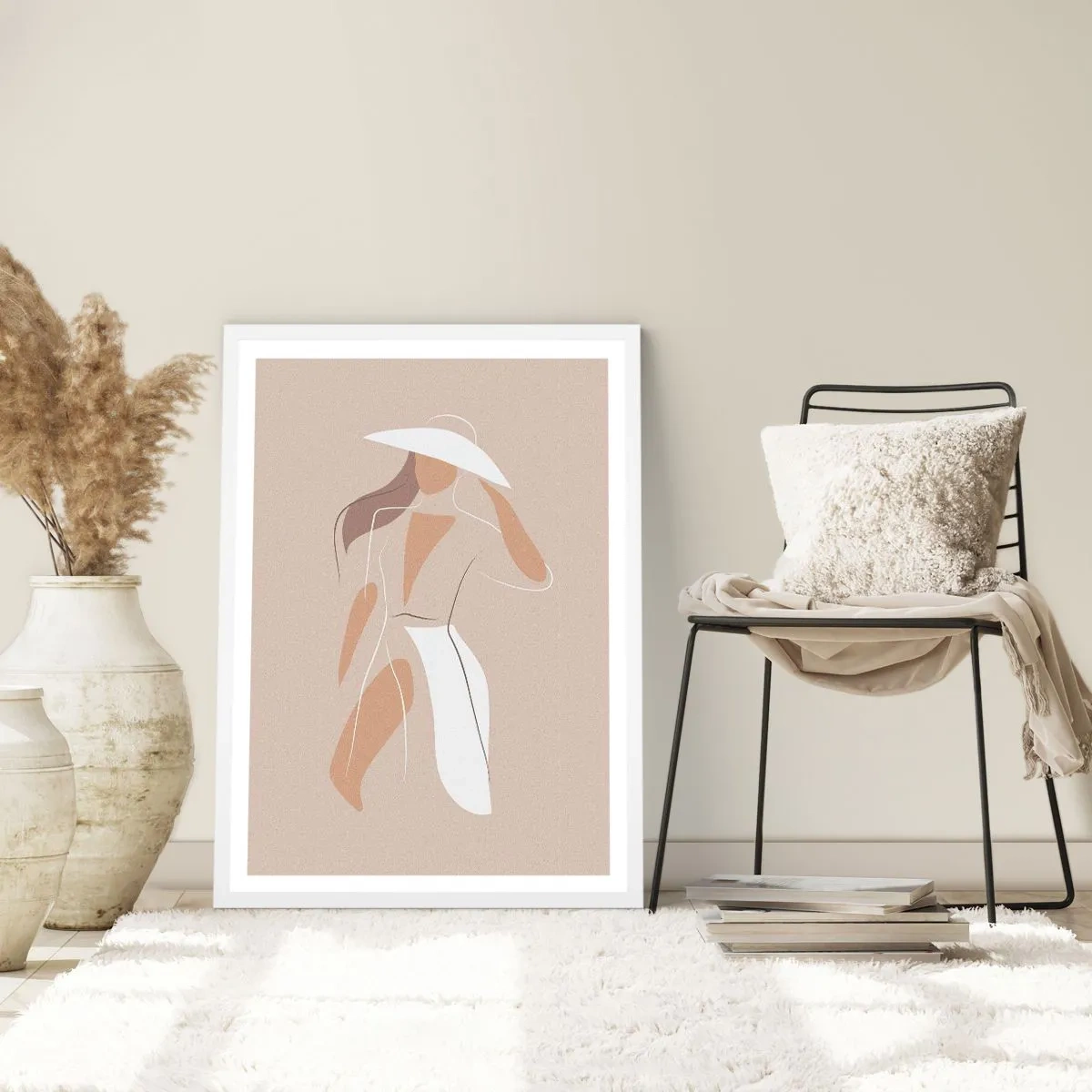 Poster in einem weißen Rahmen - Mode macht Spaß - 70x100 cm