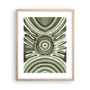 Poster in einem Rahmen aus heller Eiche - Explosion von Emotionen - 40x50 cm