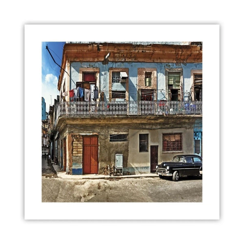 Poster - Havanna-Stimmung - 40x40 cm