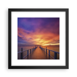 Poster in einem schwarzem Rahmen - Ohne Ende - 30x30 cm