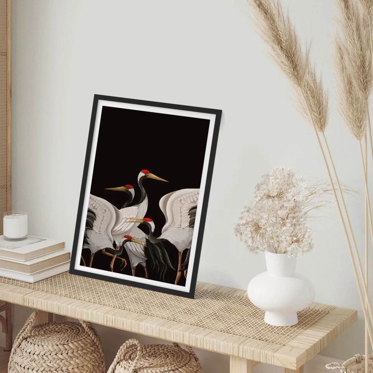 Poster in einem schwarzem Rahmen - Vogelsachen - 30x40 cm