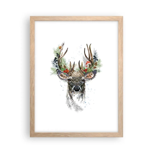 Poster in einem Rahmen aus heller Eiche - Im festlichen Gewand - 30x40 cm