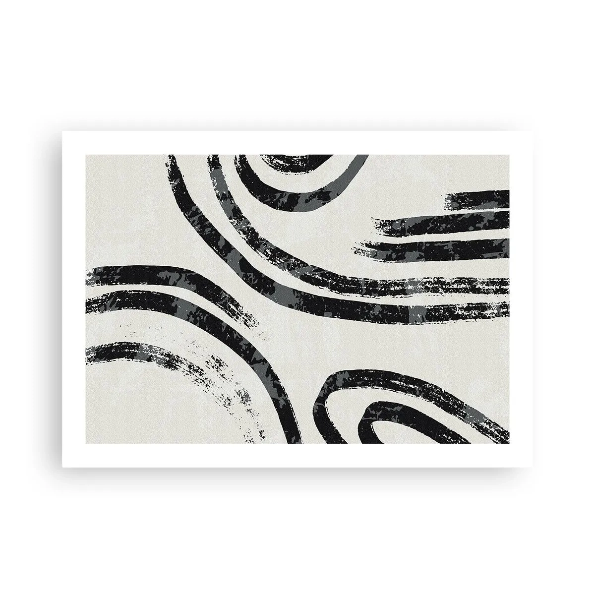 Poster - Bei Hälfte angehalten - 70x50 cm