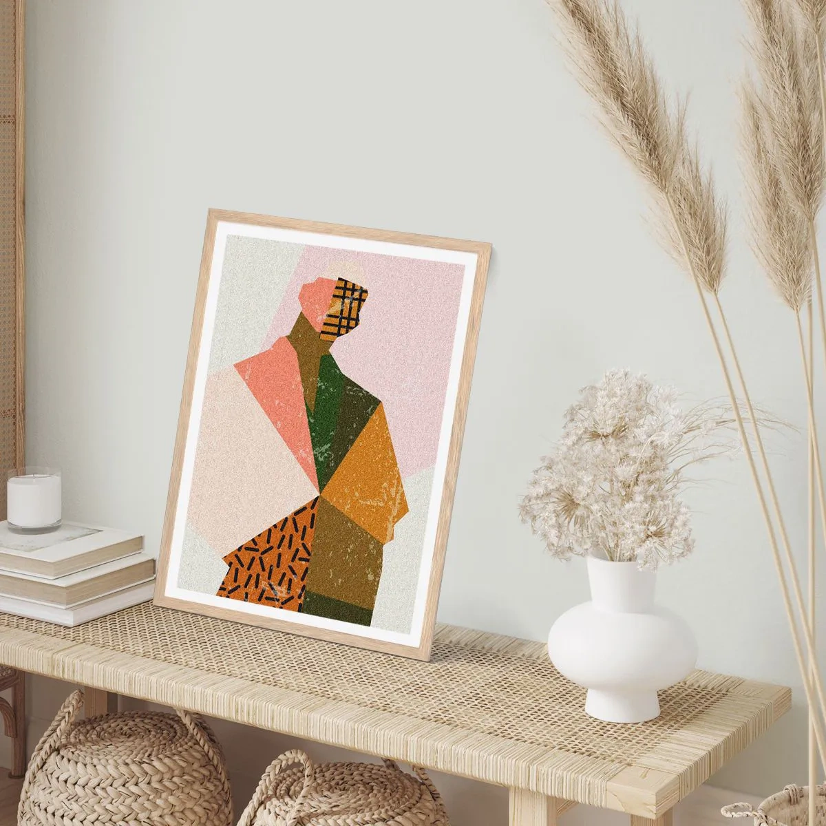 Poster in einem Rahmen aus heller Eiche - Mensch – ein komplexes Wesen - 30x40 cm