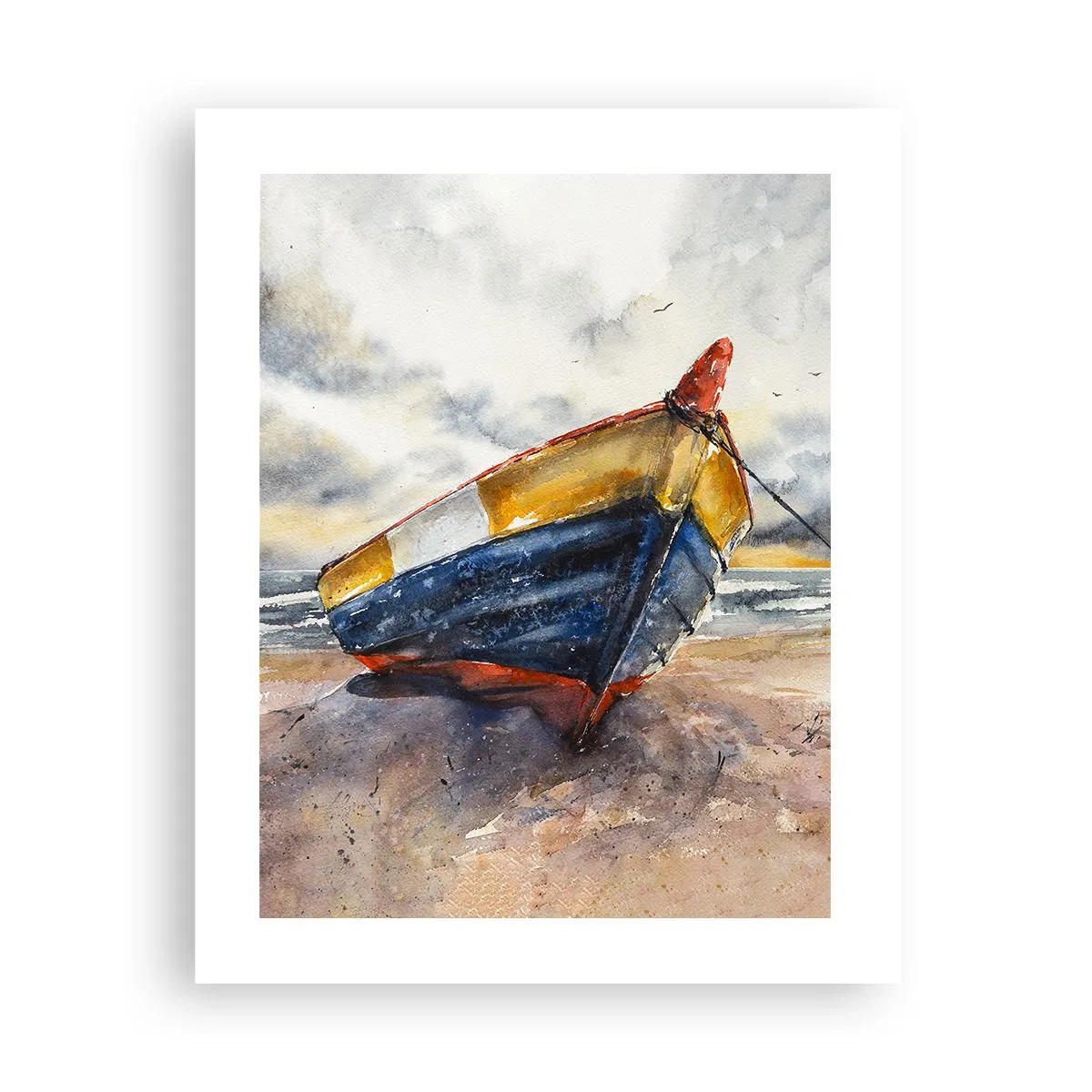 Poster - Erholung am Ufer - 40x50 cm