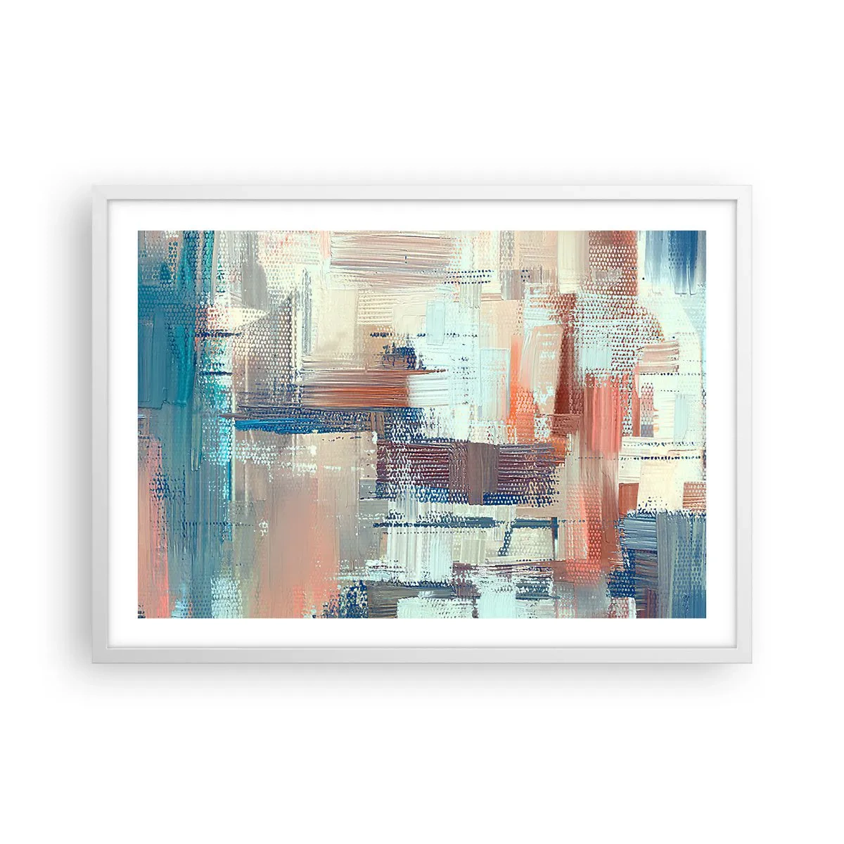 Poster in einem weißen Rahmen - Zum Licht kommen - 70x50 cm