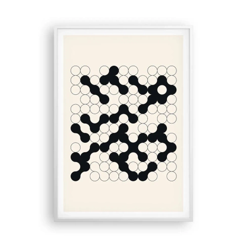 Poster in einem weißen Rahmen - Chinesisches Spiel – Variation - 70x100 cm
