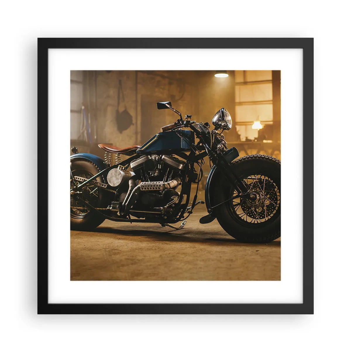 Poster in einem schwarzem Rahmen - Ich kann alles  - 40x40 cm