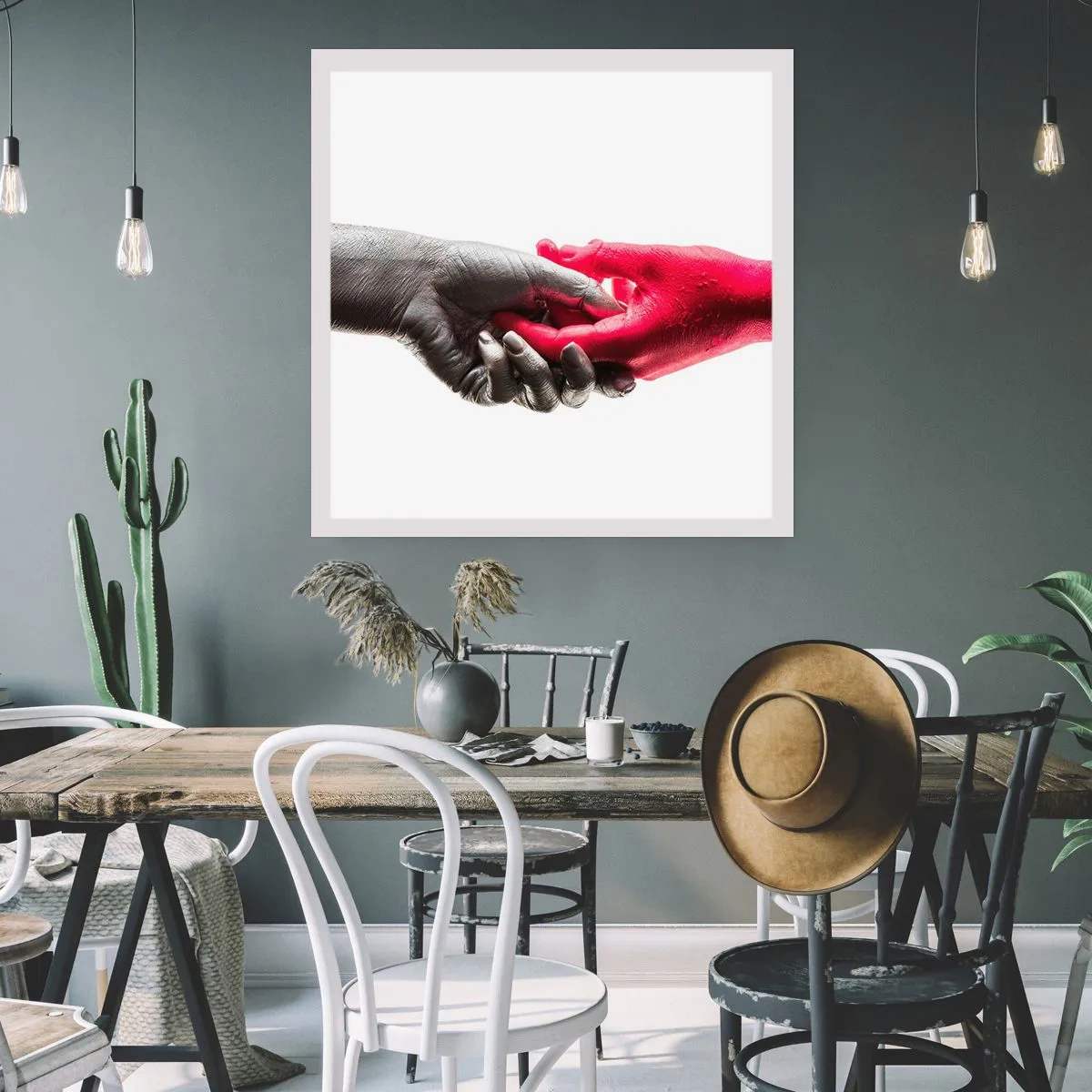 Poster - Gemeinsam, obwohl anders - 60x60 cm