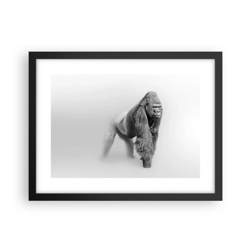 Poster in einem schwarzem Rahmen - Zuversichtlich in seiner Stärke - 40x30 cm
