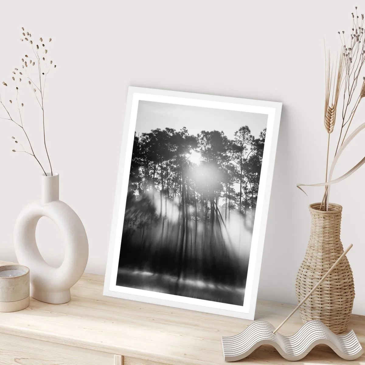 Poster in einem weißen Rahmen - Unaufhaltsame Sonne - 70x100 cm