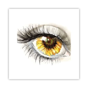 Poster - Ein Look so heiß wie der Sommer - 30x30 cm