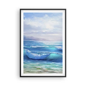 Poster in einem schwarzem Rahmen - Es bringt Erleichterung - 61x91 cm