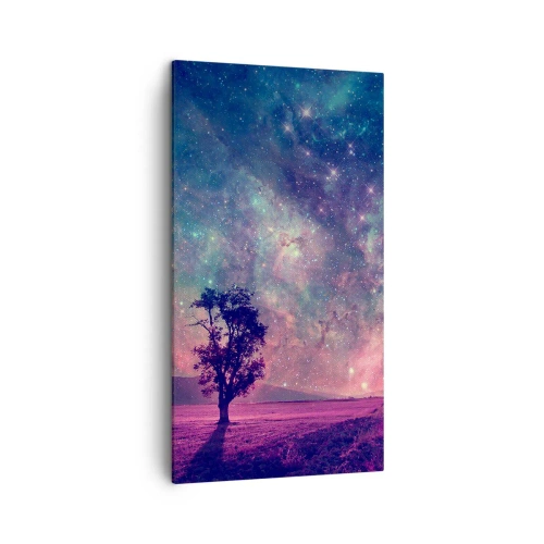 Bild auf Leinwand - Leinwandbild - Unter dem magischen Himmel - 45x80 cm