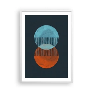 Poster in einem weißen Rahmen - Astronomische Fantasie - 50x70 cm