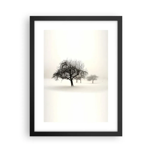 Poster in einem schwarzem Rahmen - Winterschlaf - 30x40 cm