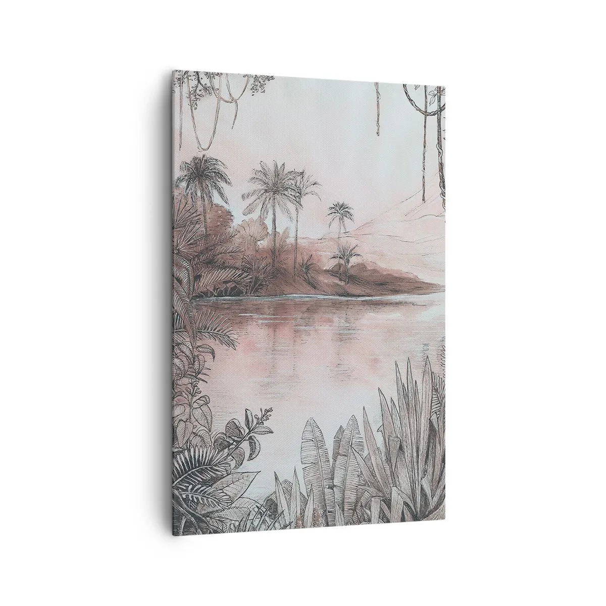 Bild auf Leinwand - Leinwandbild - Tagebuch eines Entdeckers aus dem 19. Jahrhundert - 80x120 cm