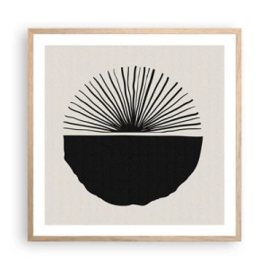 Poster in einem Rahmen aus heller Eiche - Eine Reihe von Möglichkeiten - 60x60 cm