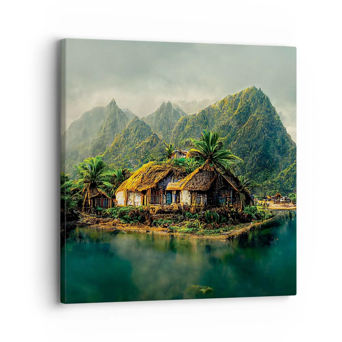 Bild auf Leinwand - Leinwandbild - Tropisches Paradies - 30x30 cm