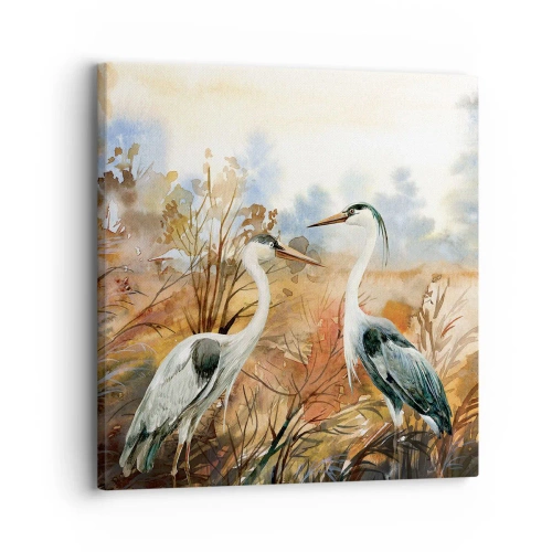 Bild auf Leinwand - Leinwandbild - Wohin im Herbst? - 30x30 cm