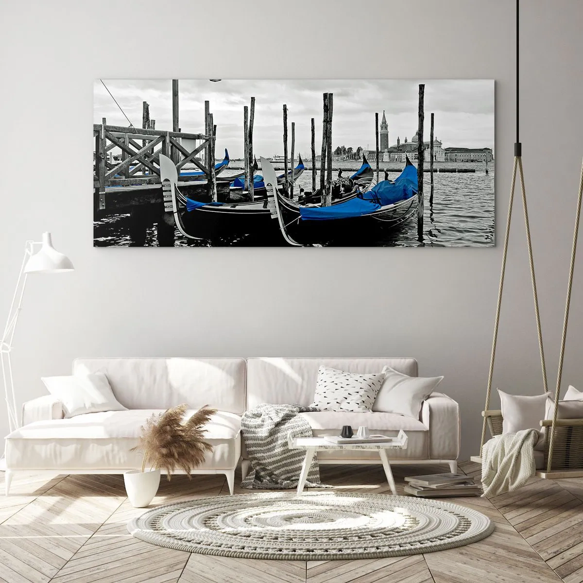 Glasbild - Bild auf glas - Nachdenkliches Venedig - 100x40 cm