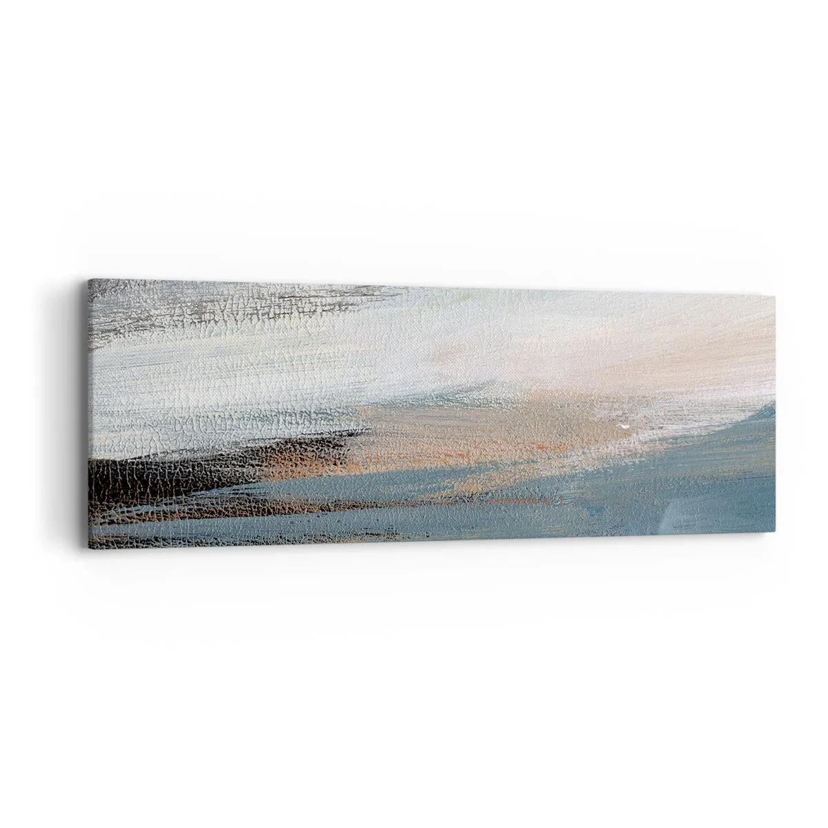 Bild auf Leinwand - Leinwandbild - Abstraktion: nördliche Landschaft - 90x30 cm