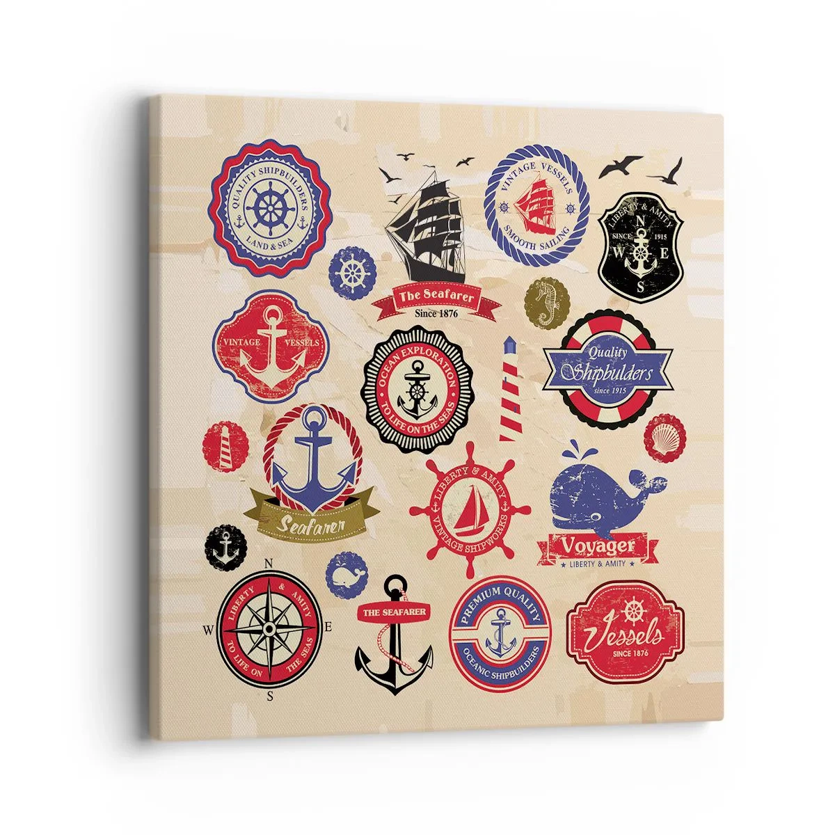 Bild auf Leinwand - Leinwandbild - Segelbruderschaft - 40x40 cm