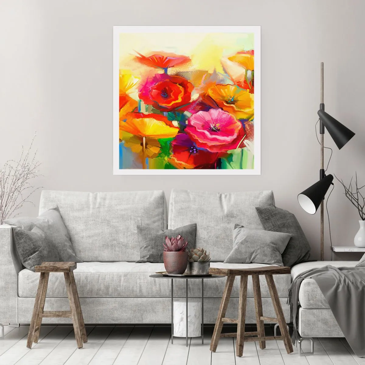 Poster - Nicht nur rot - 30x30 cm