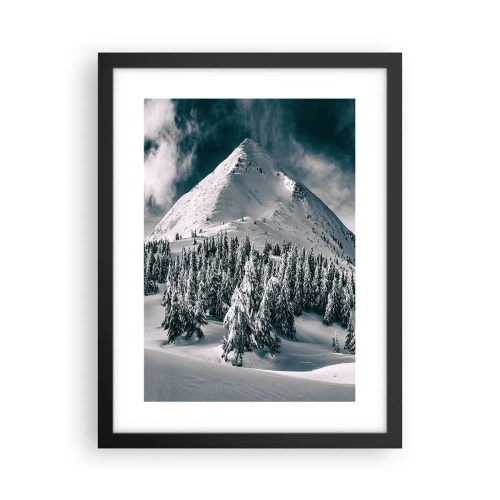 Poster in einem schwarzem Rahmen - Das Land aus Schnee und Eis - 30x40 cm