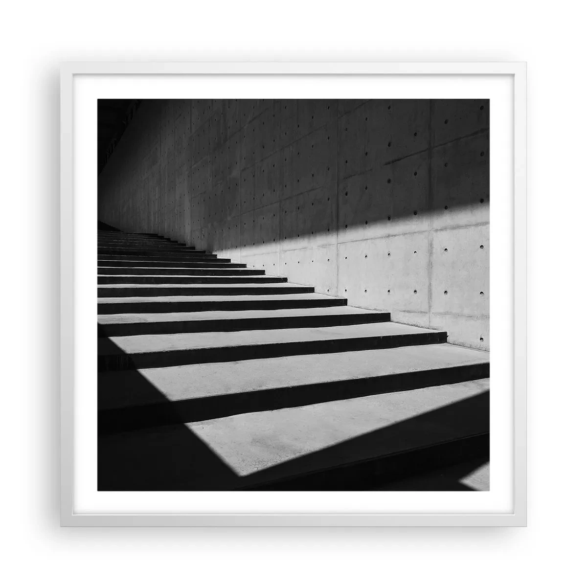Poster in einem weißen Rahmen - Rohe Schönheit des Modernismus - 60x60 cm