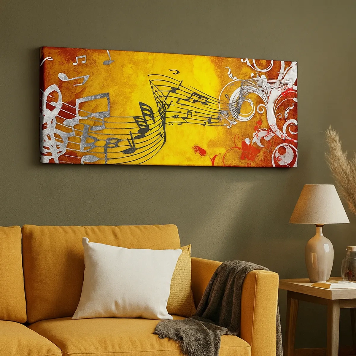 Bild auf Leinwand - Leinwandbild - Lass die Musik fließen - 30x30 cm