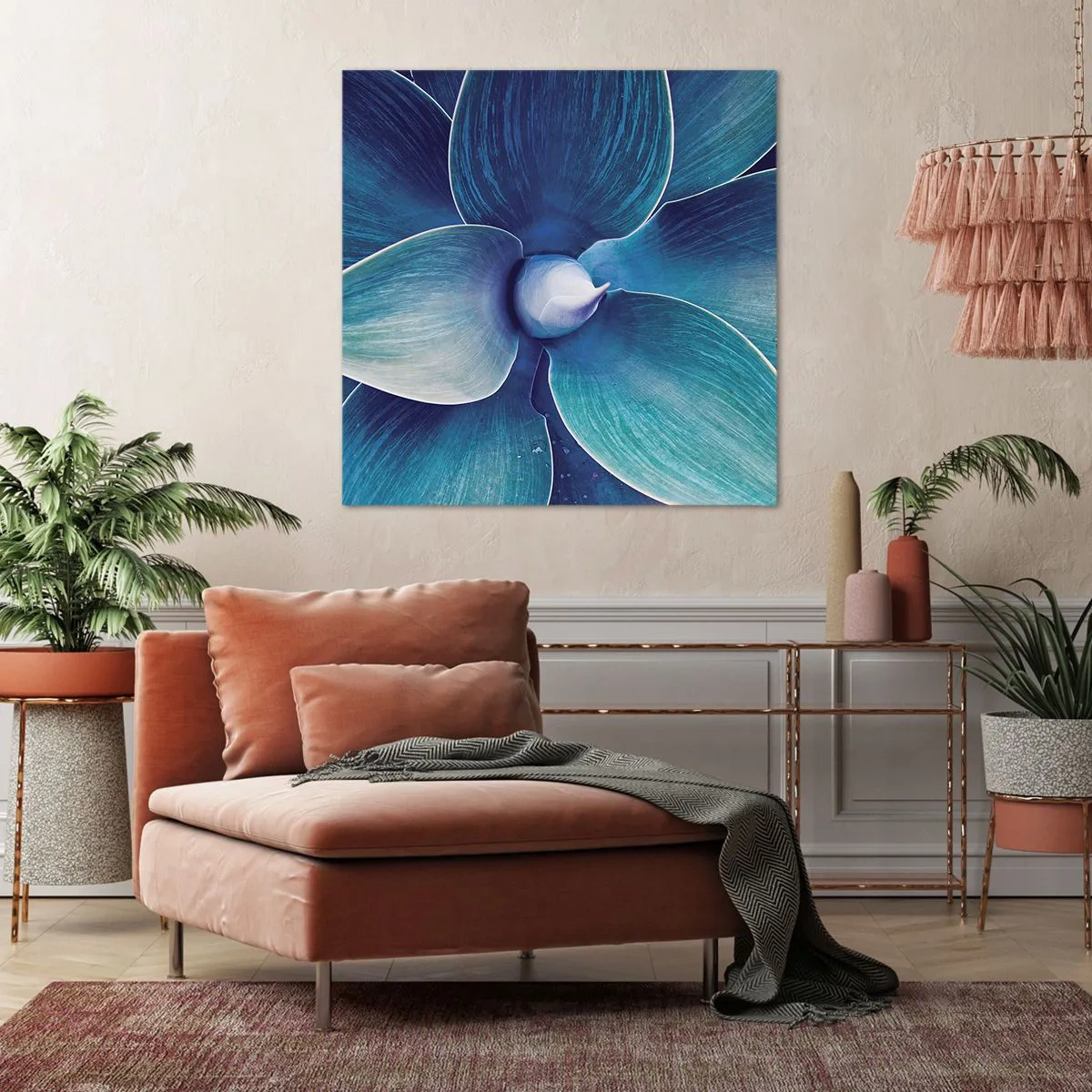 Bild auf Leinwand - Leinwandbild - Bläulich vom Himmel - 70x70 cm