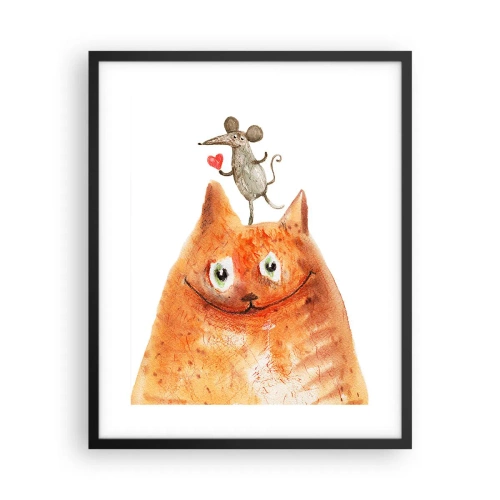 Poster in einem schwarzem Rahmen - Paradoxien der Liebe - 40x50 cm