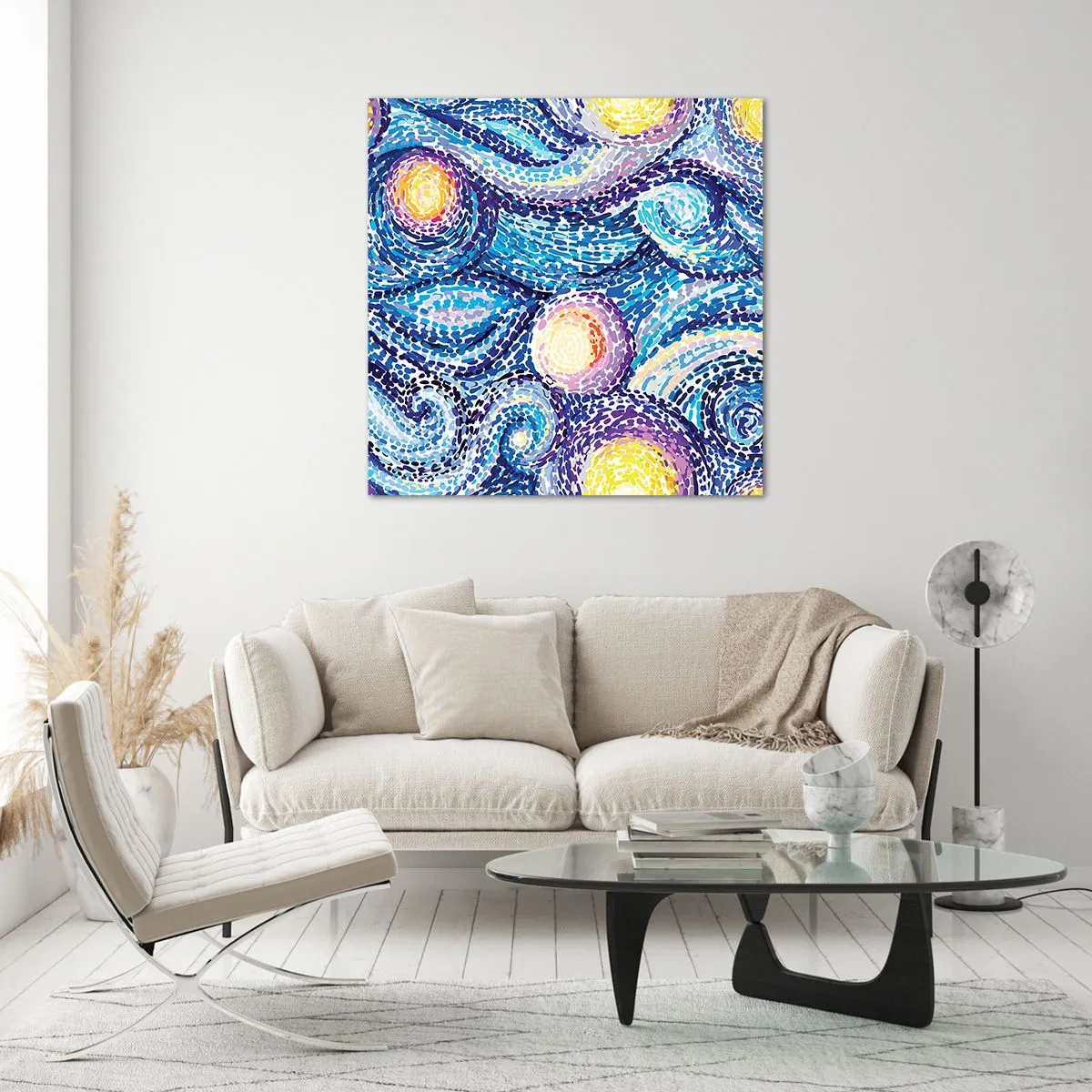 Glasbild - Bild auf glas - Aus einem Gemälde von van Gogh - 40x40 cm