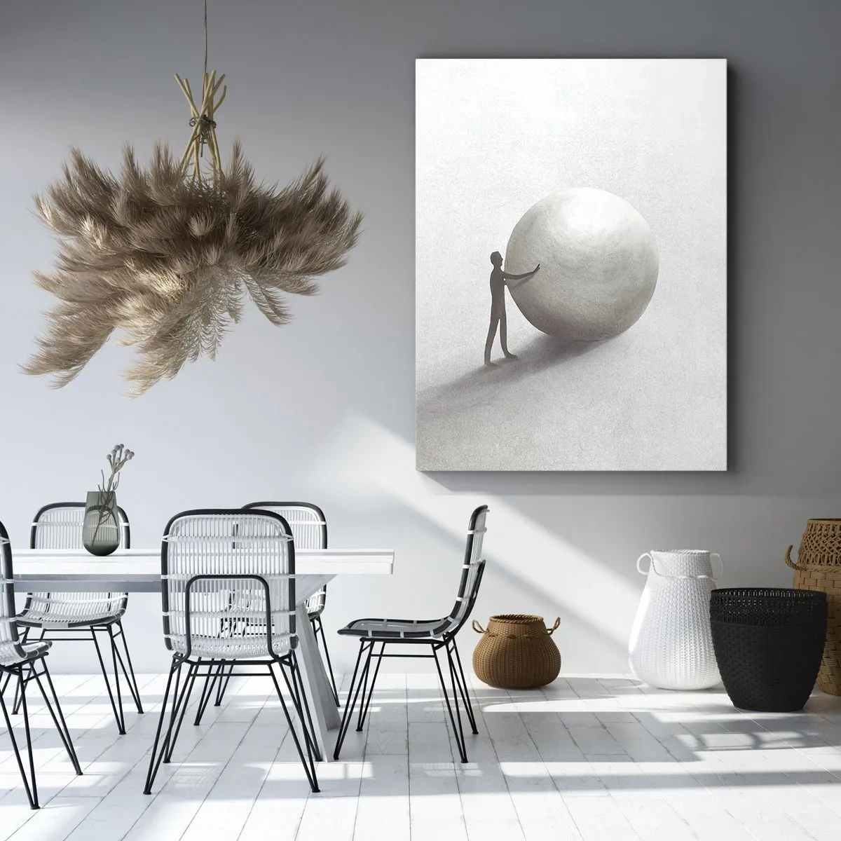 Bild auf Leinwand - Leinwandbild - Das Spiel des Lebens - 65x120 cm