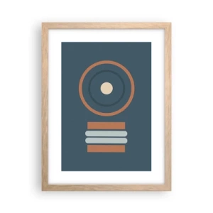 Poster in einem Rahmen aus heller Eiche - Das Wesen der Dinge - 30x40 cm