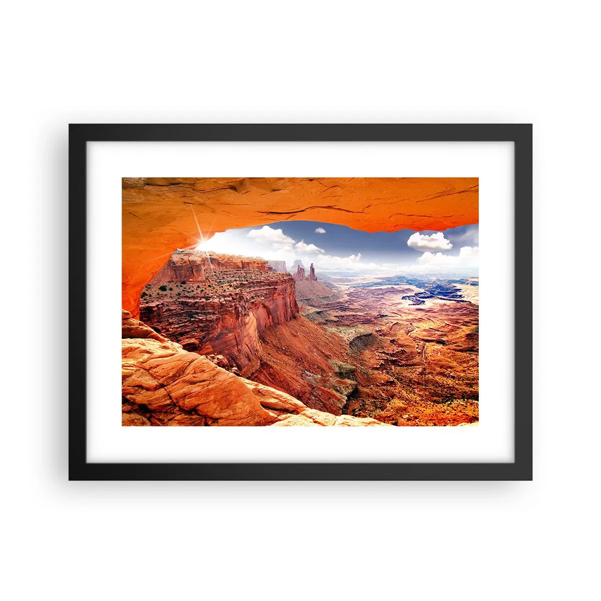 Poster in einem schwarzem Rahmen - Von der Natur selbst geschnitzt - 40x30 cm