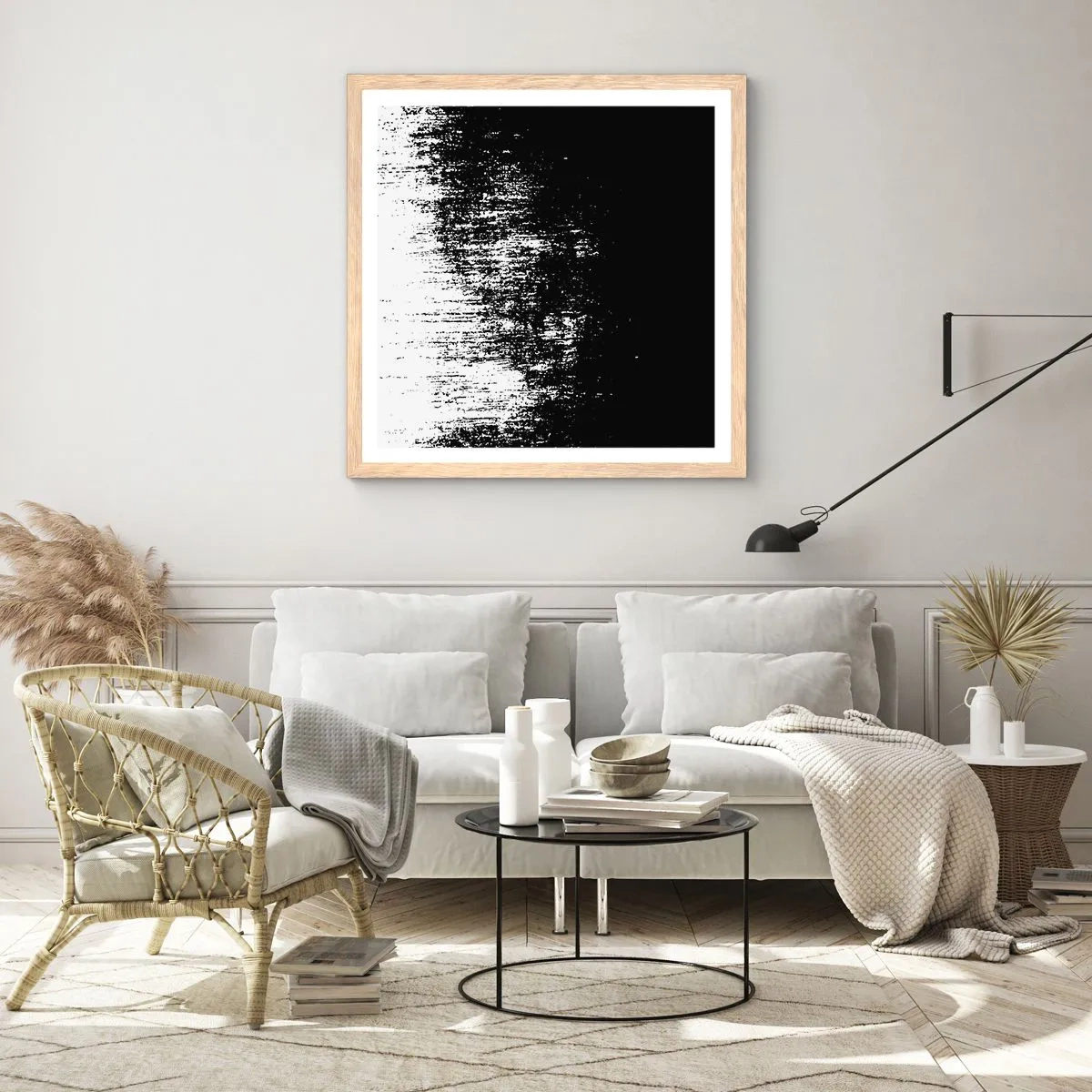 Poster in einem Rahmen aus heller Eiche - Und der Gewinner ist ... - 30x30 cm