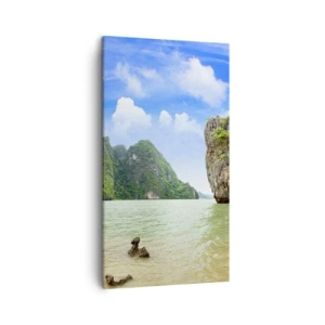 Bild auf Leinwand - Leinwandbild - Felsige Wunder der Natur - 45x80 cm