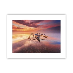 Poster - Die Ruhe eines tropischen Abends - 40x30 cm