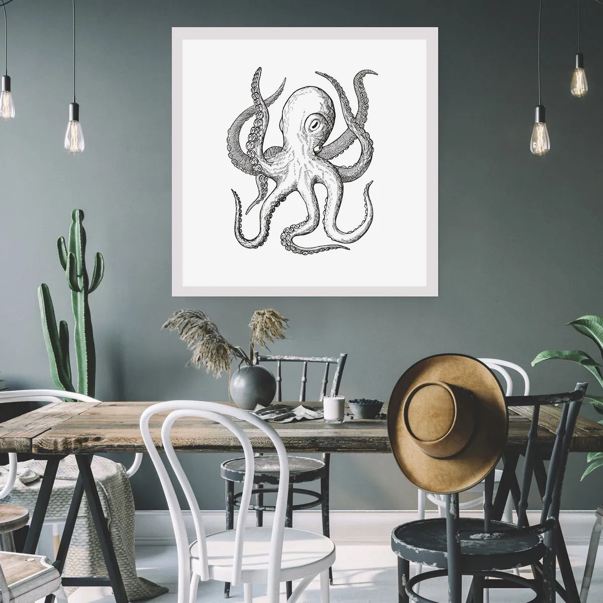Poster - Mit den Wellen tanzen - 40x40 cm