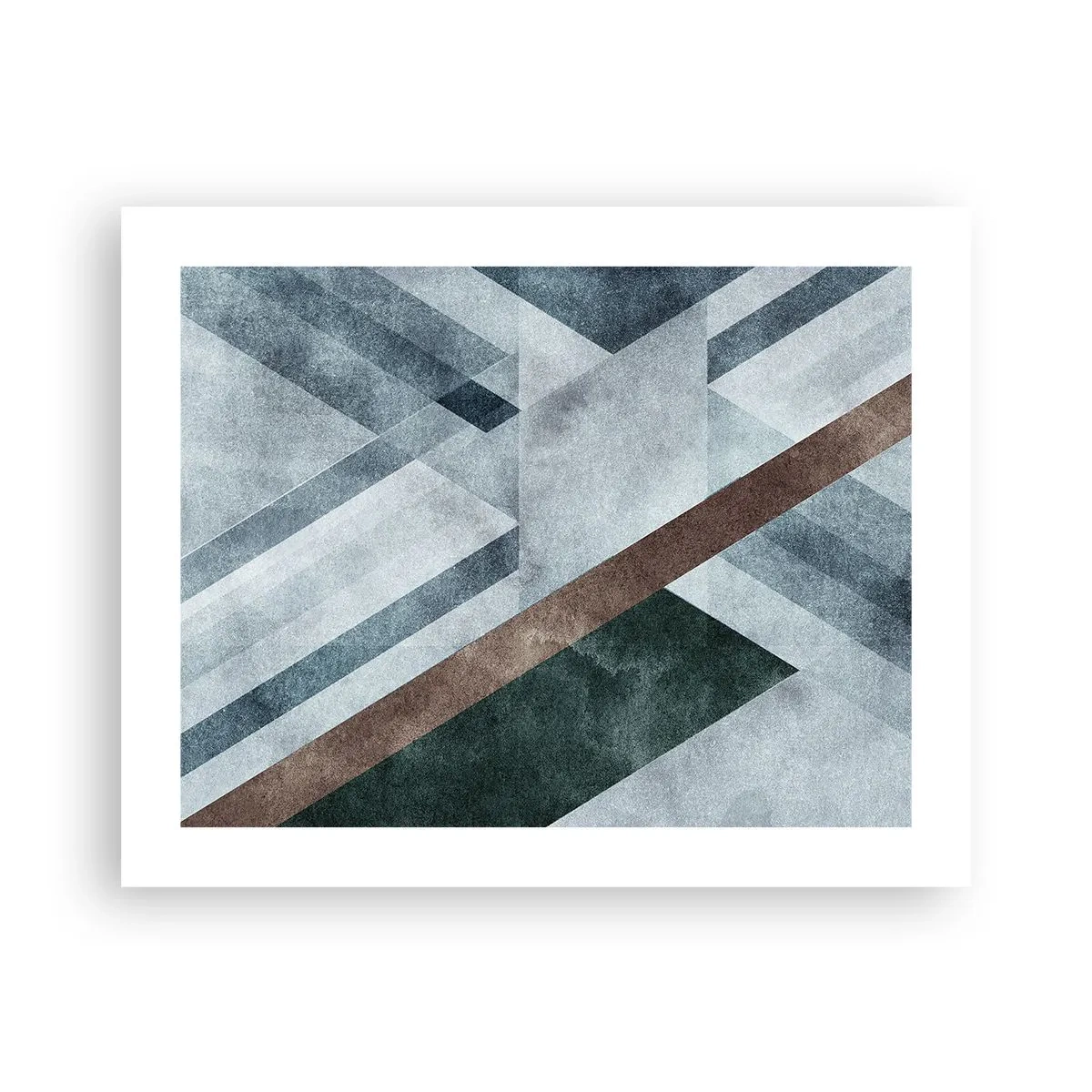 Poster - Anspruchsvolle Eleganz der Geometrie - 50x40 cm