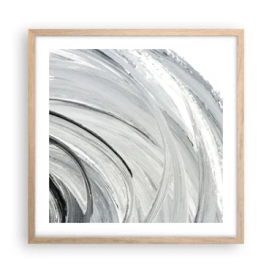 Poster in einem Rahmen aus heller Eiche - Orbitale Komposition - 50x50 cm