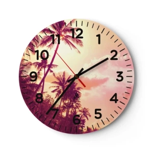 Wanduhr - Glasuhr - Du musst auswählen - 40x40 cm